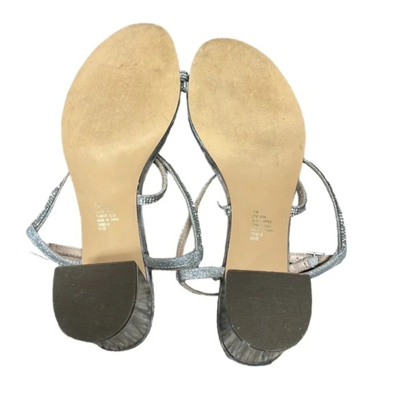 Silver L Miller Heels Size‎ 9 - Picture 5 of 9
